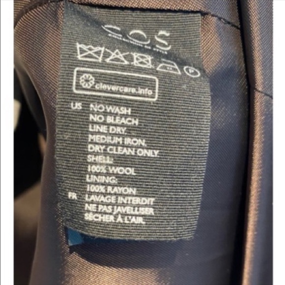 COS Wool Car coat Size 6 in Blush (muted) Pink - Picture 10 of 15